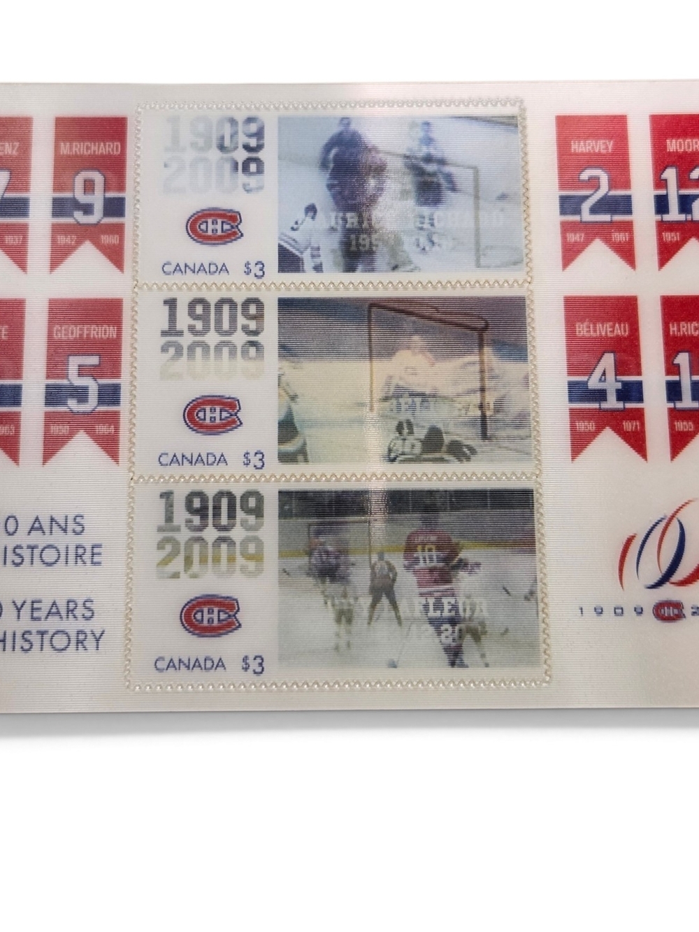 Montreal Canadiens Commemorative Stamp Sheet - 100 Years Of History
